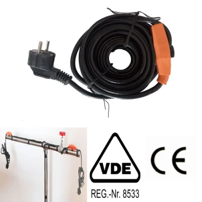 Protezione tubo cavo di riscaldamento tubo VDE 16W/M.