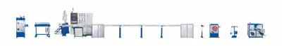 Cavo con buffer a tenuta di linea per la produzione di cavi in fibra ottica