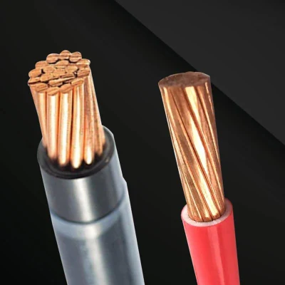 Costruzione conduttore Cu collegamento a terra elettrico rame PVC a bassa tensione Cavo THHN