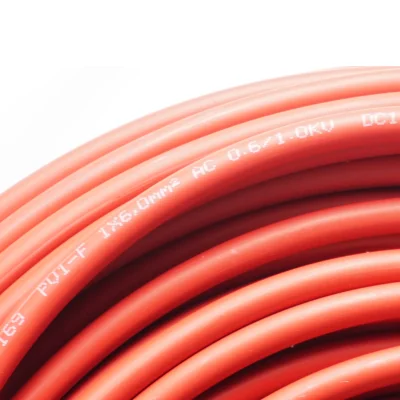 Cavo elettrico Pentch 1000 V c.c. a conduttore singolo in rame 1 x 6 mm2 Cavo solare PV da 8 mm