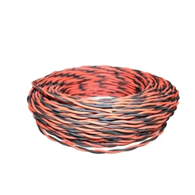 Cavo flessibile a coppia intrecciata in PVC RVS a 2 conduttori 0.5 0.75 1 fili elettrici in rame antincendio da 1.5 2.5 mm