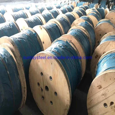 Cavo De Alambre De Acero Galvanizado Utilizado PARA Lí Neas Elé Ctricas producido con ASTM a 475 e ISO9001