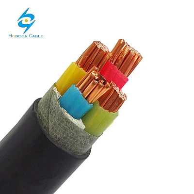 PVC XLPE trifase a 4 fili a bassa tensione 0.6/1 kv 4 Cavo di alimentazione in rame per sotterranei da 95 mm con conduttore