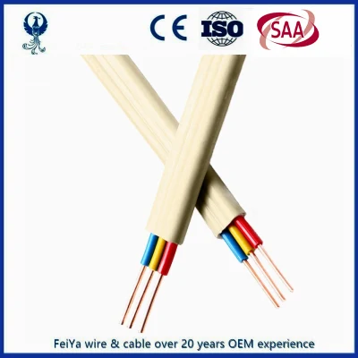SAA AS/NZS5000 solido o flessibile isolato in PVC 1.5mm 2,5mm Twin E cavo di terra TPS Australian Electrical Flat Cable