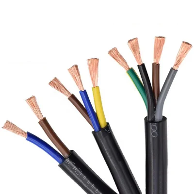 Cavo di comunicazione flessibile multiconduttore RVV 2 3 4 5 Cavo elettrico conduttore cavo di alimentazione in rame con TUV ISO Certificati (0.75 1.0 1.5 2.5 4 6 10 16 mm)
