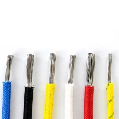 Filo di rame intrecciato in fibra di vetro al silicone resistente alle alte temperature UL 3122 Cavo