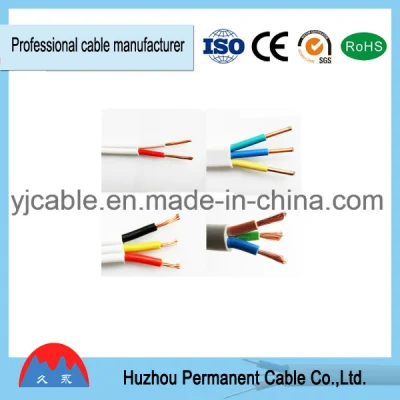 Guaina piatta in PVC 1.5/2.5/4mm in rame isolato a 3 nuclei BVVB PVC Cavo elettrico