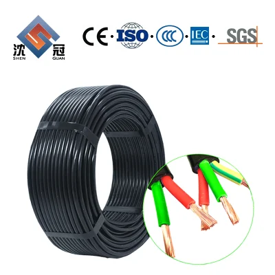 Guaina in PVC isolata per cavo Accc Shenguan Hot Selling XLPE Cavo elettrico in rame alluminio cavo di alimentazione in PVC XLPE treccia isolata Rame nudo schermato