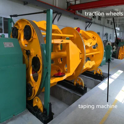 Cavi elettrici filo di rame linea di produzione cavi con nastro E Armoring