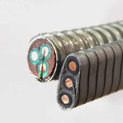 Guaina isolante in piombo EPR 5 kv 2 AWG/3c cavo ESP/olio immergibile Cavo pompa con olio per cavi capillare