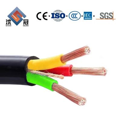 Guaina isolante in PVC XLPE per cavo CA a filo tondo Shenguan Cavo elettrico di alimentazione in rame alluminio schermato con treccia in rame nudo