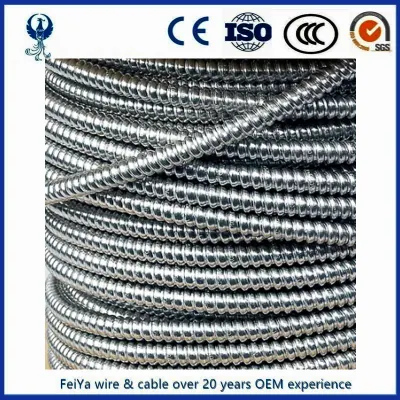Filo da costruzione canadese da 600 V, 14/2 12/2 14/3 AWG, rame puro Cavo Bx filo armato AC90 in alluminio intrecciato