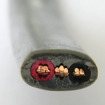 Isolamento in PVC 1.5mm 2,5mm 3 conduttori 2+e rame solido elettrico Cavo piatto doppio e cavo di messa a terra