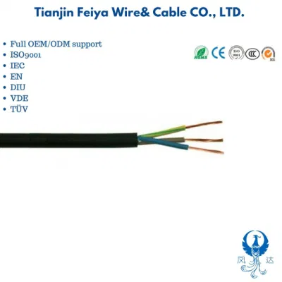 Cavo in gomma flessibile H05RR-F 2g 3G 0,75 mm-1,5mm SAA standard EPR Cavo elettrico cavo coassiale di controllo guaina isolante CPE
