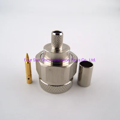 Cavo per antenna coassiale RF a crimpare maschio tipo N impermeabile Cavo LMR240 con terminali a spina