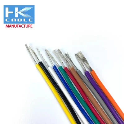 Filo di collegamento UL a conduttore singolo 24 AWG con gancio 105c 300 V. Cavo di riscaldamento in PVC a filo di rame nudo UL1569
