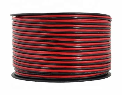 2 gemelli in rame intrecciato senza ossigeno nero e rosso da 2,5 mm 2X4mm Cavo dell&prime;altoparlante