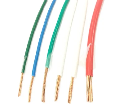 Cavo elettrico filo di rame conduttore di rame solido o intrecciato Filo in PVC AWG 10/12/14
