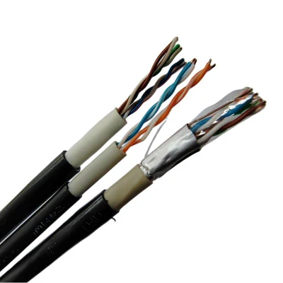 2 4 6 10 Core Cat 2 Cat 3 Shield/Unshielded Cavo telefonico Messenger Drop Wire