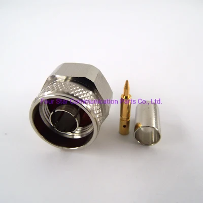 Cavo per antenna coassiale RF a crimpare maschio tipo N impermeabile Cavo LMR240 con terminali a spina