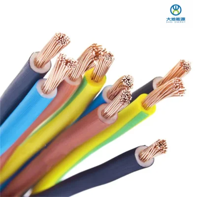 Cavo elettrico ad alimentazione diretta in fabbrica 2,5 mm 4 mm 10 mm 16 mm Cavo in rame isolato in PVC a conduttore singolo