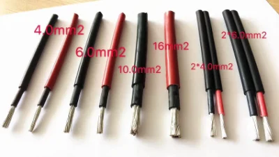 Cavo solare FV 4 mm2 / 6 mm2 / 10 mm2 / 16 mm2 Cavo solare TUV da 25 mm2 6 mm2