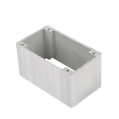 6063 Profilo estruso in alluminio anodizzato per PC Box industriale incorporato Coperchio elettrico coperchio alimentatore LED