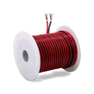 Cavo in rame rosso e nero cavo in rame stagnato parallelo flessibile Cavo elettrico per altoparlanti per cavo video