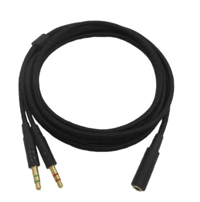 Cavo di estensione audio per cuffie da gioco 2 in 1 universali da 3,5 mm Per cuffie HyperX Cloud II/Alpha-/Cloud Flight/Core