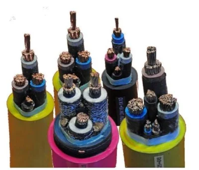 Rame isolato elettricamente schermato in PVC PE XLPE Power Cavo AAAC coassiale in gomma del cavo di comando