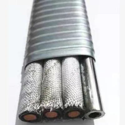 Guaina isolante in piombo EPR 5 kv 2 AWG/3c cavo ESP/olio immergibile Cavo pompa con olio per cavi capillare