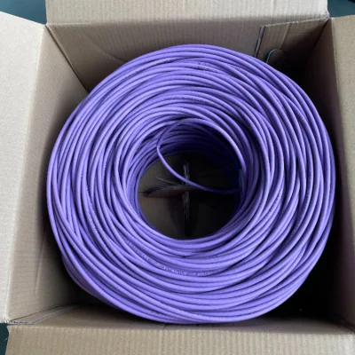 4 coppie di rame nudo, giacca LSZH 23 AWG, grigio Cat. 6 Cavo LAN UTP CAT6 da 305 m per uso interno