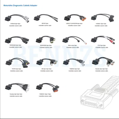 Fornitura diretta in fabbrica di OBD2 femmina a Euro V Motorbike standard Cavo 6p per strumento diagnostico scanner per moto