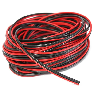 Cavo per altoparlanti a 2 pin rosso nero UL2468 per audio surround Cavo elettrico piatto per impianto audio per auto HiFi