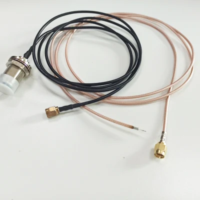 Connettore femmina per automazione industriale in metallo per cavo coassiale RF SMA