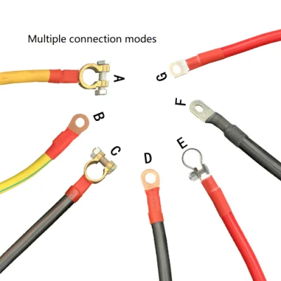 Cavo elettrico personalizzato per auto protezione ambientale Nuova energia batteria 2AWG Cavi di prolunga per cavi di collegamento cavo per batteria auto serie parallela