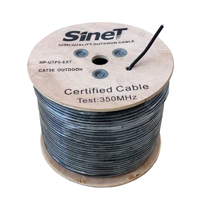 Cavo UTP Cat5e impermeabile per esterni, CCA in rame nudo 24 AWG
