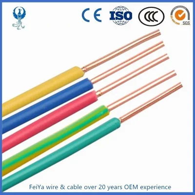 1 mm 2,5mm 4mm 6mm 10mm Casa in PVC in rame a conduttore singolo Cablaggio cavo elettrico e filo per costruzione