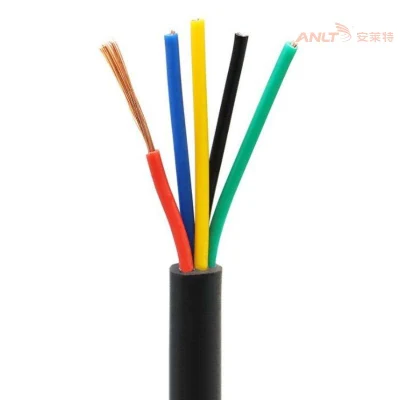 Cavo di alimentazione in PVC elettrico nero cavo flessibile multiconduttore Cavo in rame a 3 conduttori
