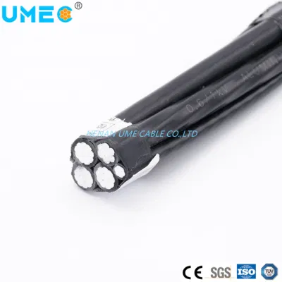 Conduttore di illuminazione a 5 trefoli fase/neutro/strada 16 mm2 25 mm2 3X25 mm2 Caai Cavo/autoportante