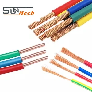 Cavo elettrico 1,0 mm 1,5mm 2,5mm 4.0mm 6.0mm 2X1,5mm 2X2,5 mm 2X4mm Cavo flessibile cavo elettrico in rame nudo isolato singolo