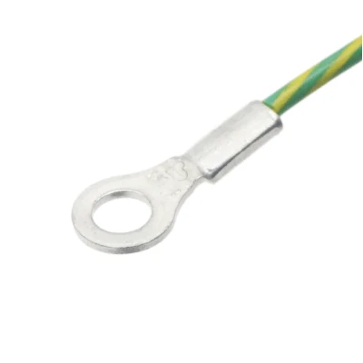 Gruppo cavo connettore a forcella con terminali ad anello elettrici
