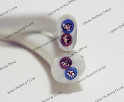 Cavo elettrico con guaina e isolamento in PVC con conduttore in rame intrecciato H05vvh2-F.