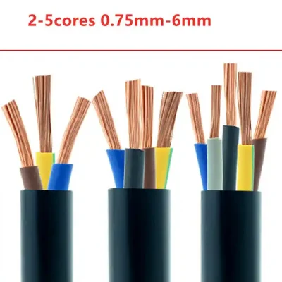 18 17AWG/0.75 1,0 mm 2 3 4 5 6 8 10 12 7 nuclei cavo di rame 5 metri conduttore PVC elettrico Cavo di alimentazione con filo morbido rivestito