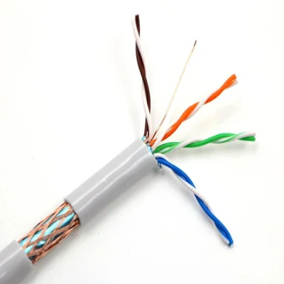 Cavo OFC CCA BC Tc Wag24 da 0,5 mm in PVC SFTP Cat5e