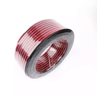 Filo per altoparlante OFC quadrato da 2 x 4 mm, Hi-Fi in rame senza ossigeno Cavo audio