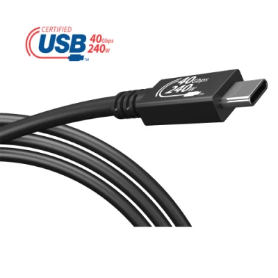 Cavo USB 4.0 Pd 240 W a ricarica rapida cavo Thunderbolt 3 Tipo attivo 40 gbps 8K 60 Hz
