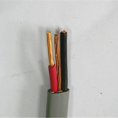 Isolamento in PVC 1.5mm 2,5mm 3 conduttori 2+e rame solido elettrico Cavo piatto doppio e cavo di messa a terra