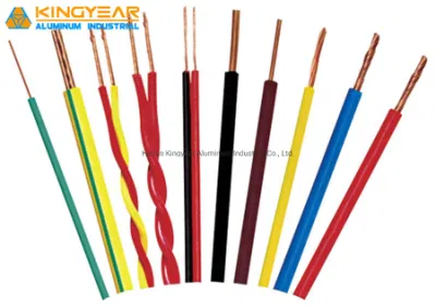 Silicone in rame a conduttore singolo caldo da 1,5mm 2,5 mm 4 mm 6 mm 10 mm Cavo elettrico del cablaggio della casa in gomma