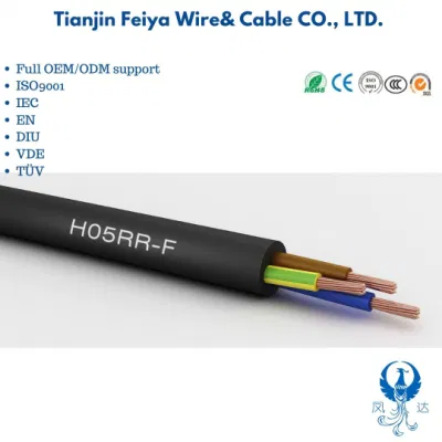 Cavo in gomma flessibile H05RR-F 2g 3G 0,75 mm-1,5mm SAA standard EPR Cavo elettrico cavo coassiale di controllo guaina isolante CPE
